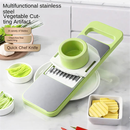 5 in 1 Vegetable Cutter | Multifunctional Stainless Steel Vegetable Cutter & Slicer | Kitchen Tool